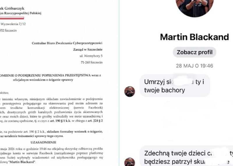 groźby wobec posła PiS