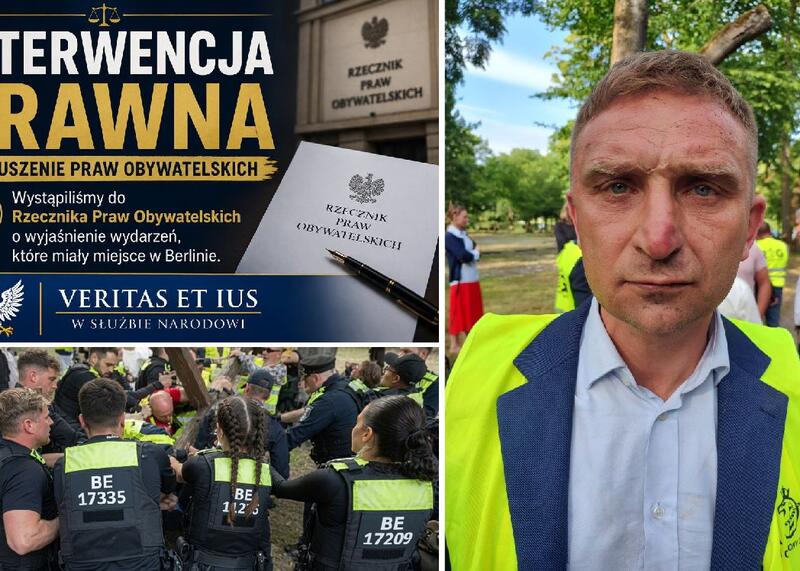 Stowarzyszenie Veritas et Ius wnosi do RPO o zbadanie interwencji policji w Berlinie