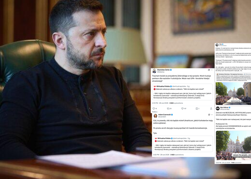 Internauci o "Panteonie Bohaterów" Zełenskiego