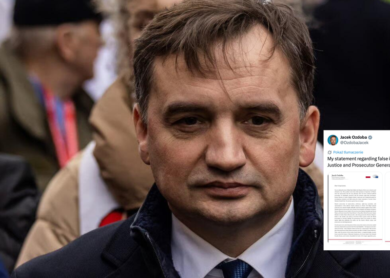 Jacek Ozdoba broni Zbigniewa Ziobry