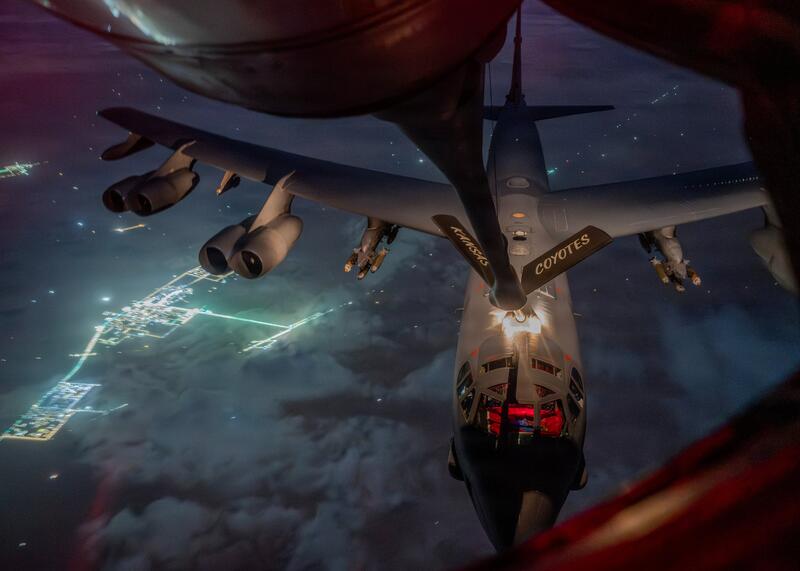 Amerykański bombowiec B-52 Stratofortress Sił Powietrznych USA