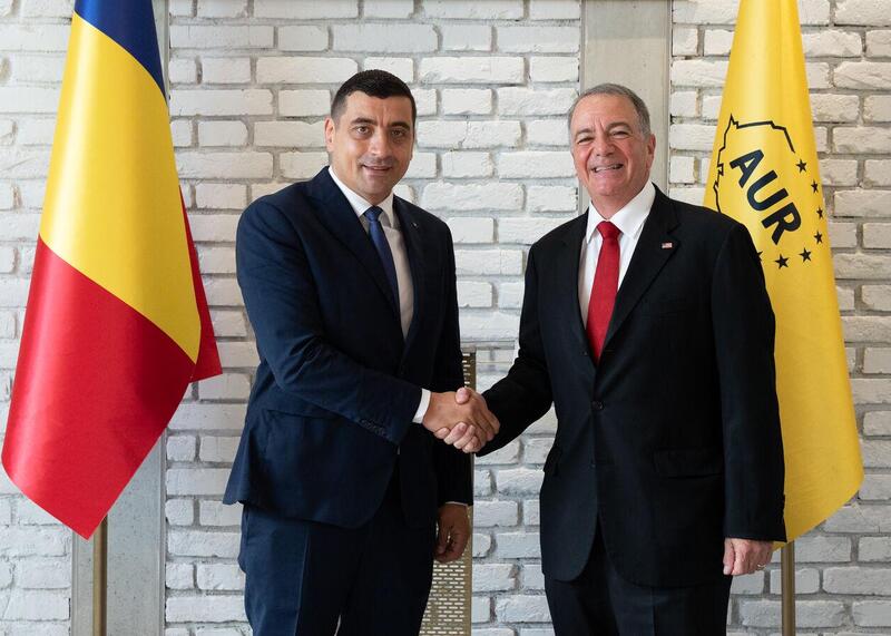 spotkanie Simiona z ambasadorem USA w Rumunii