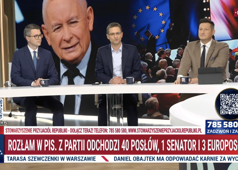 Rozłam PiS i ceny paliw w debacie Republiki