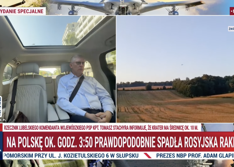 Prof. Sławomir Cenckiewicz komentuje incydent z rosyjską rakietą nad Polską