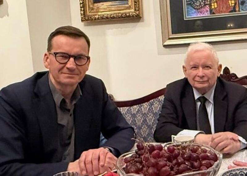 Jarosław Kaczyński i Mateusz Morawiecki