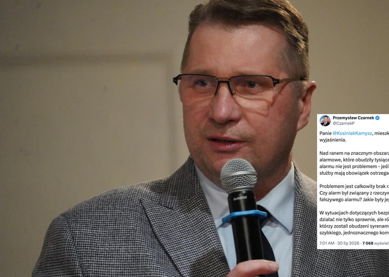Czarnek pyta MON o alarm na Lubelszczyźnie. „Mieszkańcy zasługują na jasne wyjaśnienia”