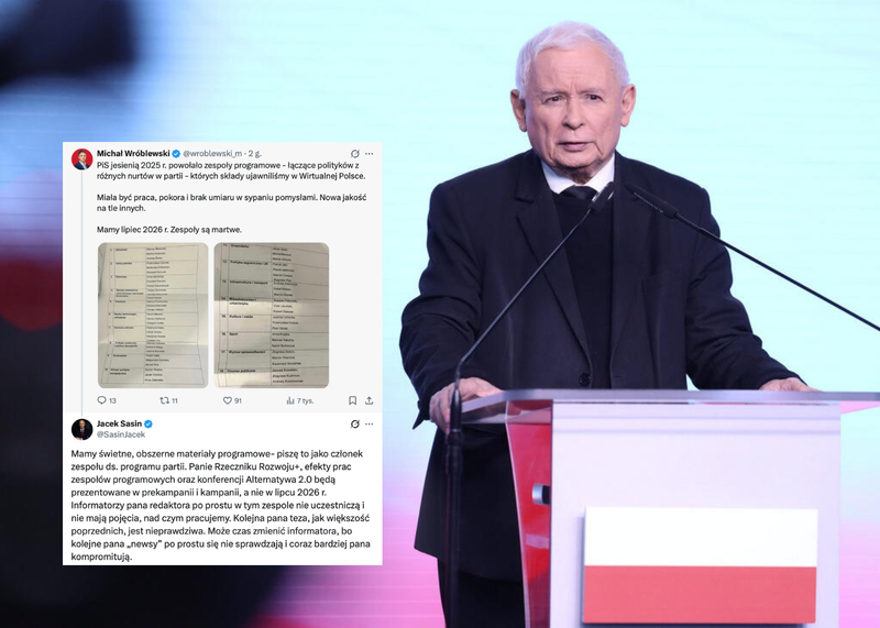 Sasin o pracach programowych PiS