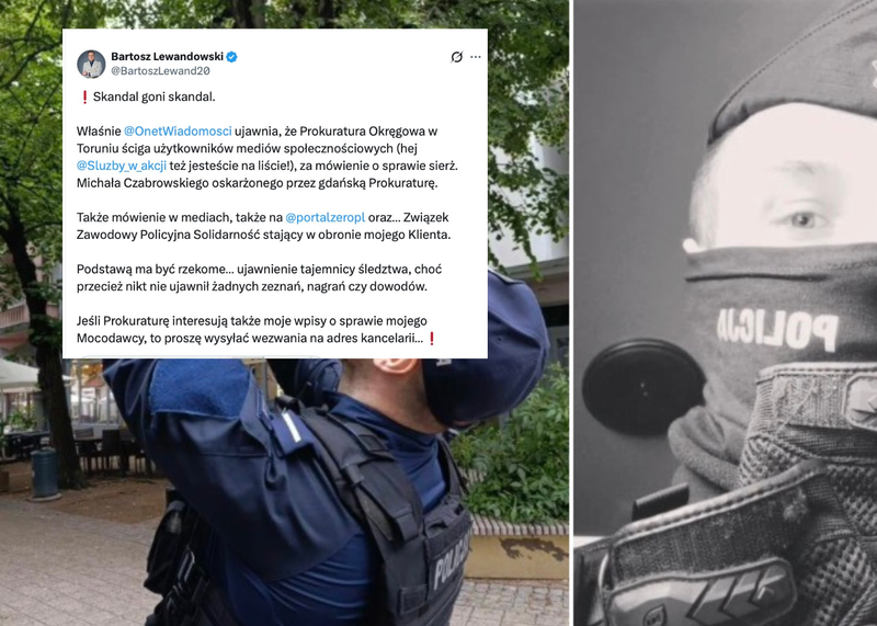 Lewandowski alarmuje: prokuratura ściga wpisy o sprawie sierż. Michała Czabrowskiego