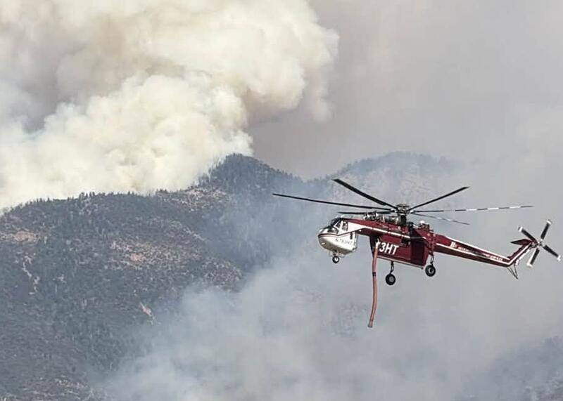 Śmigłowiec Sikorsky S-64 (SkyCrane) rozbił się w pobliżu Richfield