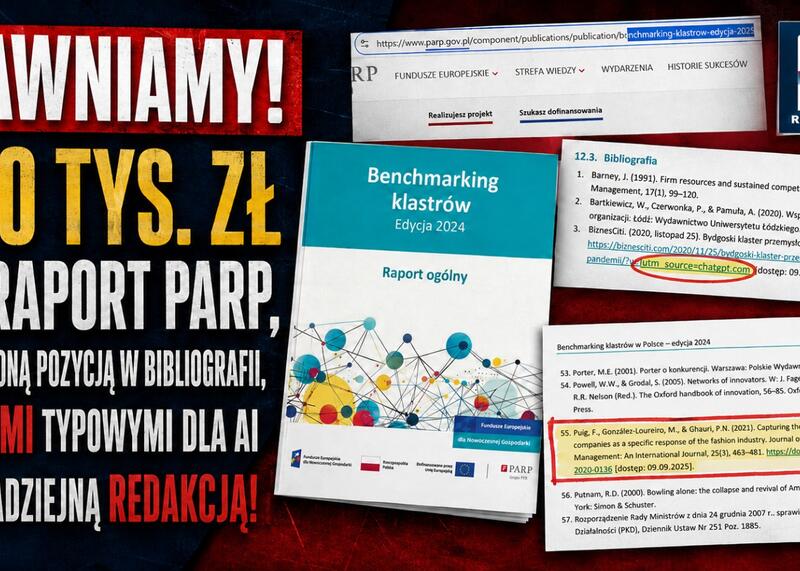 Ujawniamy 500 tys. zł za raport parp ze zmyśloną pozycją w bibliografii, błędami typowymi dla AI i beznadziejną redakcją | Piotr Okulski