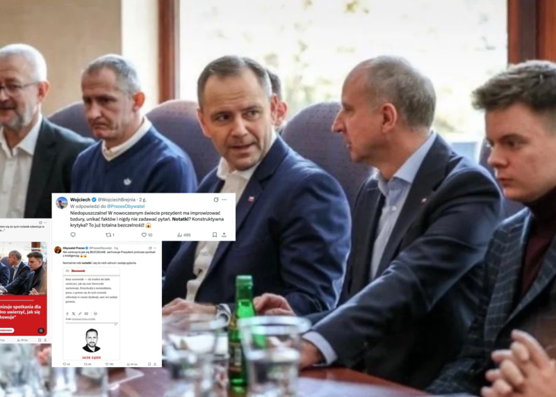 Internauci kpią z publikacji „Newsweeka”. Poszło o… notatnik prezydenta