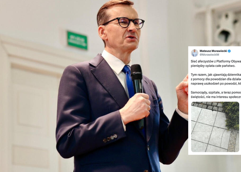 Miliony z pomocy dla powodzian trafiły do firm związanych z działaczką KO. Morawiecki komentuje