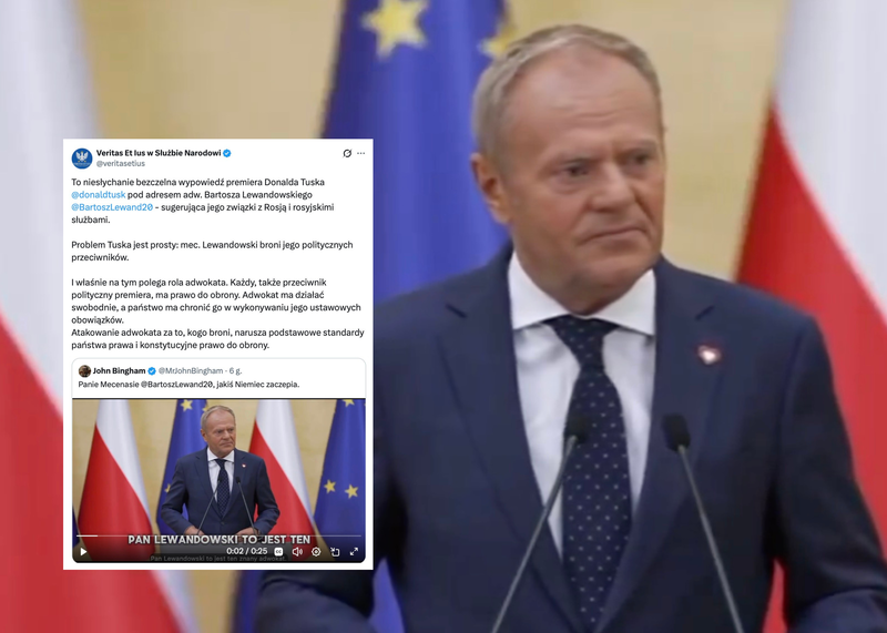 Prawnicy reagują na wypowiedź Donalda Tuska o Bartoszu Lewandowskim