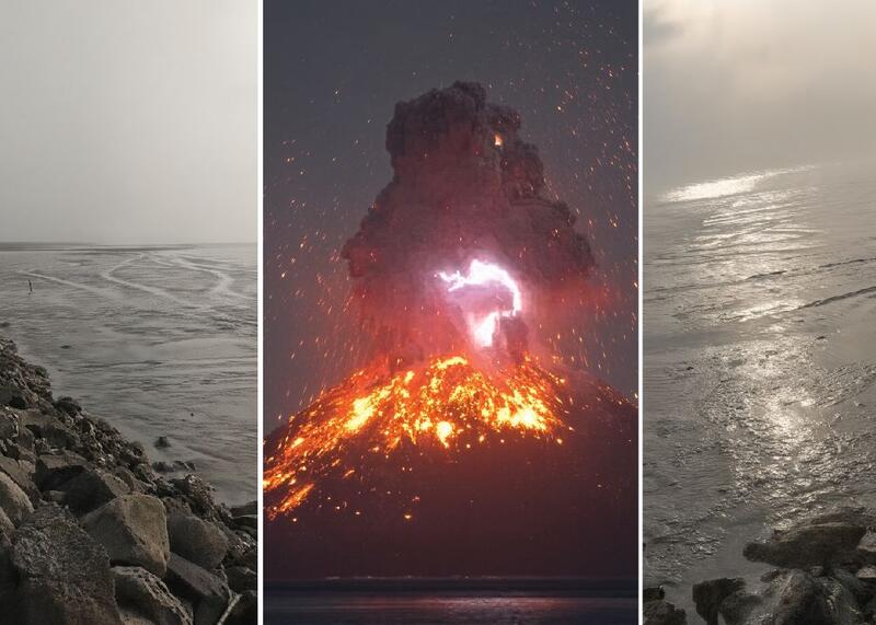 efekt wulkanu Anak Krakatau?