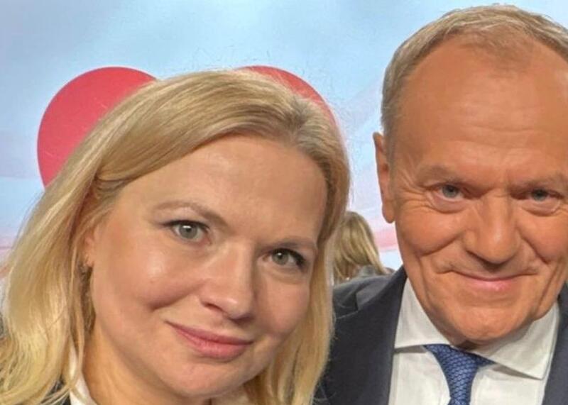 Monika Piątkowska i Donald Tusk