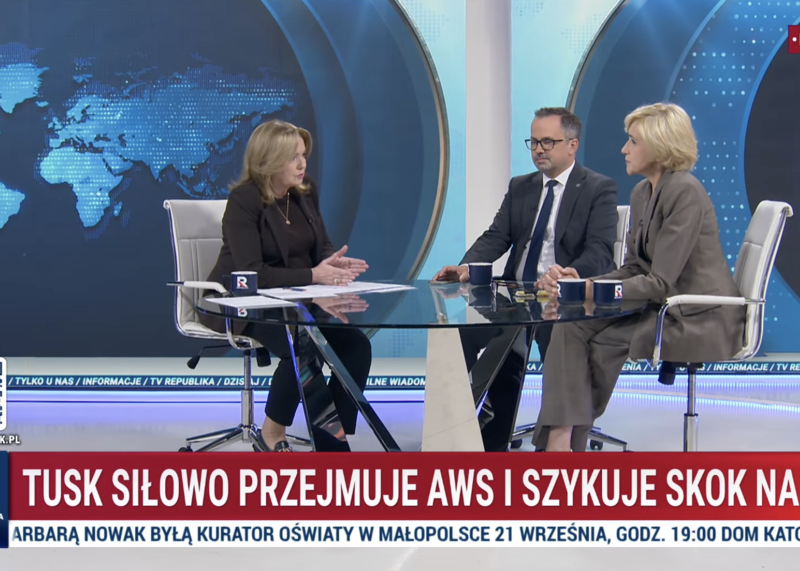Marcin Horała i Urszula Pasławska komentowali w Republice atak na Akademię Wymiaru Sprawiedliwości oraz działania Waldemara Żurka.