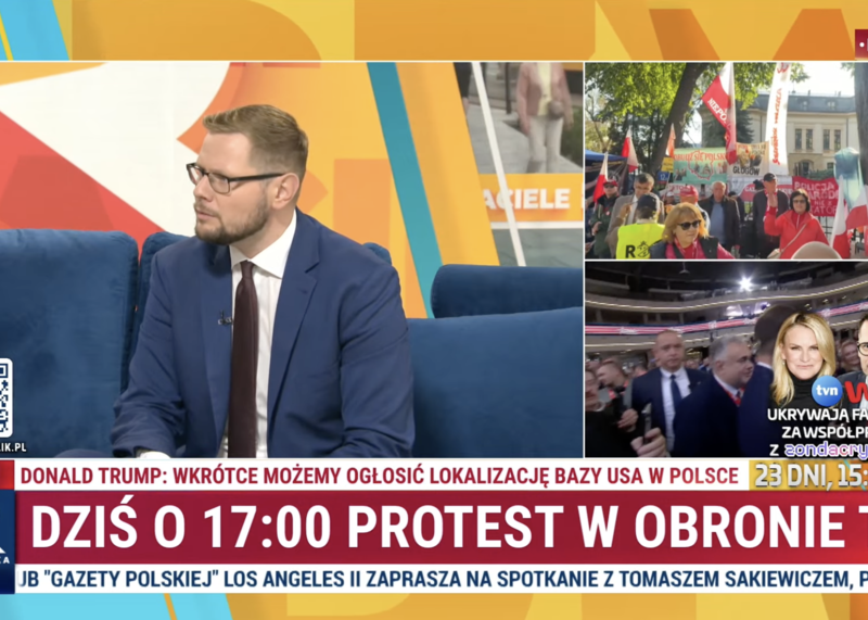 Michał Woś w Republice