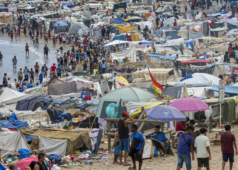 obozowisko nielegalnych imigrantów