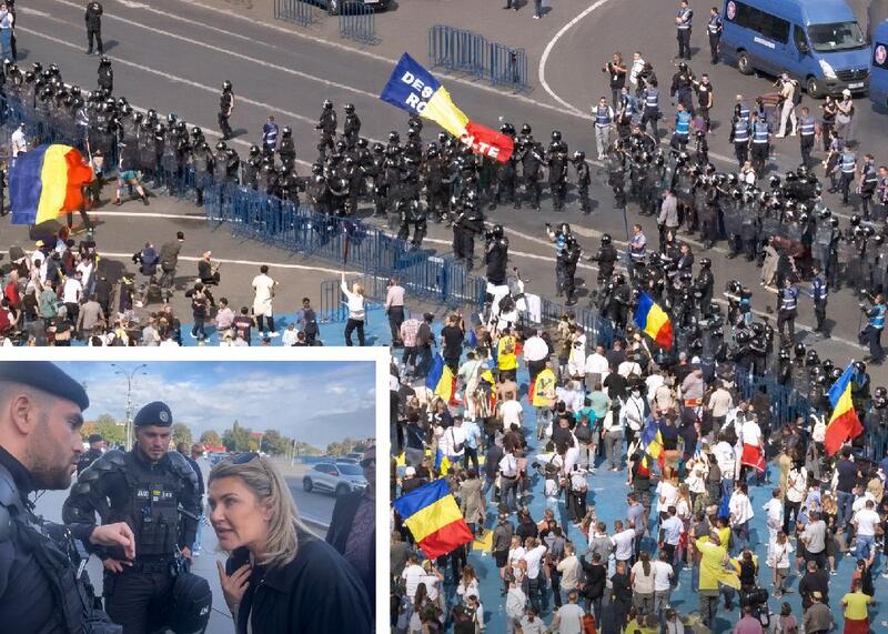 protesty w Rumunii