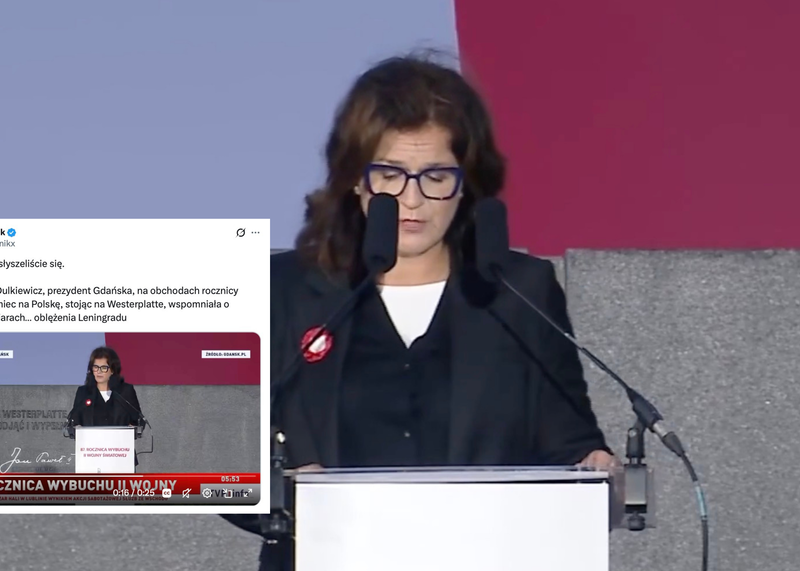 Nie do wiary. Dulkiewicz na Westerplatte w rocznicę wybuchu II wojny światowej mówiła o… blokadzie Leningradu