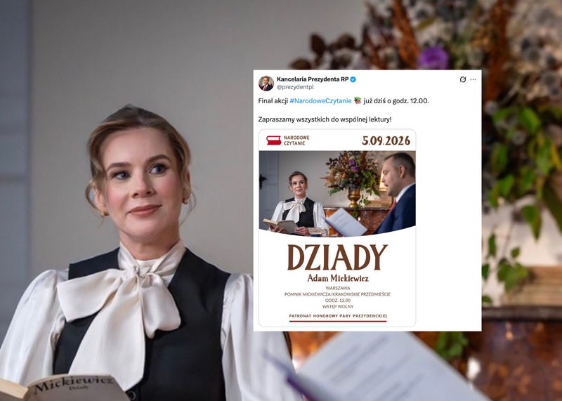 Dziś finał Narodowego Czytania. Para Prezydencka zaprasza na wspólną lekturę „Dziadów”
