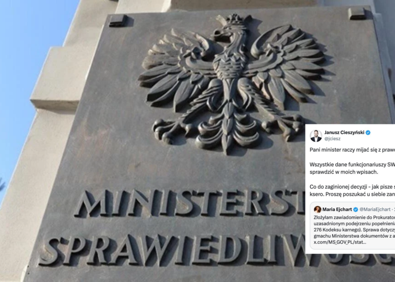 Janusz Cieszyński gasi Ejchart po zawiadomieniu do prokuratury. „Proszę poszukać u siebie”